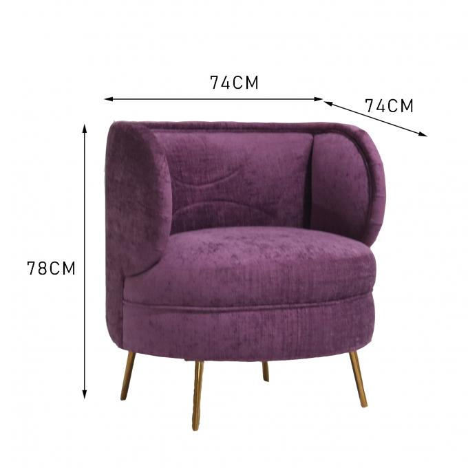 Living Room Leisure Round 78cm Height Single Corner Sofa 2