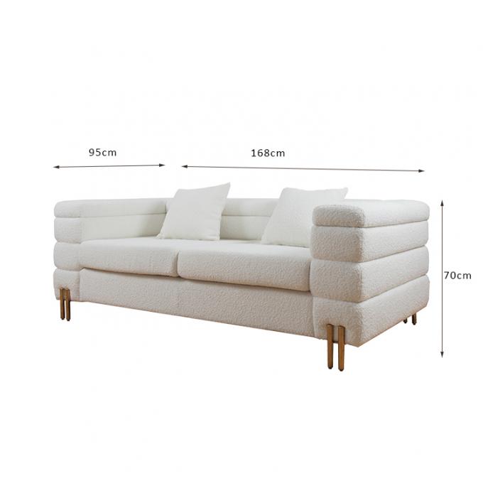 Modern High End Velvet Fabric Custom Sofa Furniture Solid Wood 0