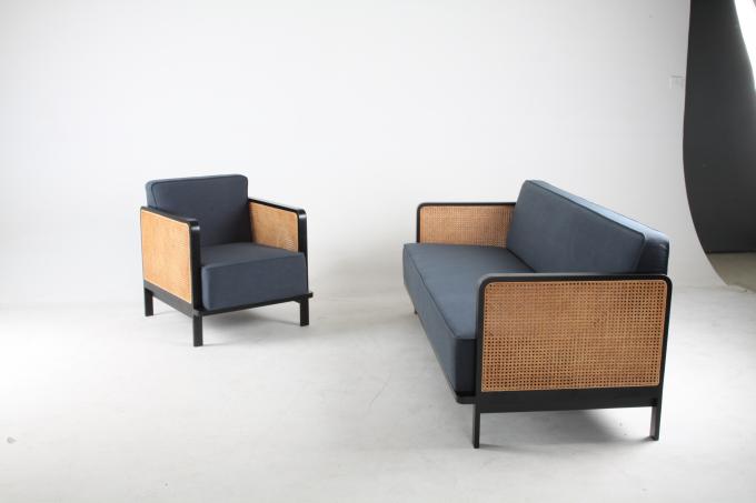 Linen Leisure 4 People Rattan Room Chair Nordic Luxury Star Hotel Furniture 6
