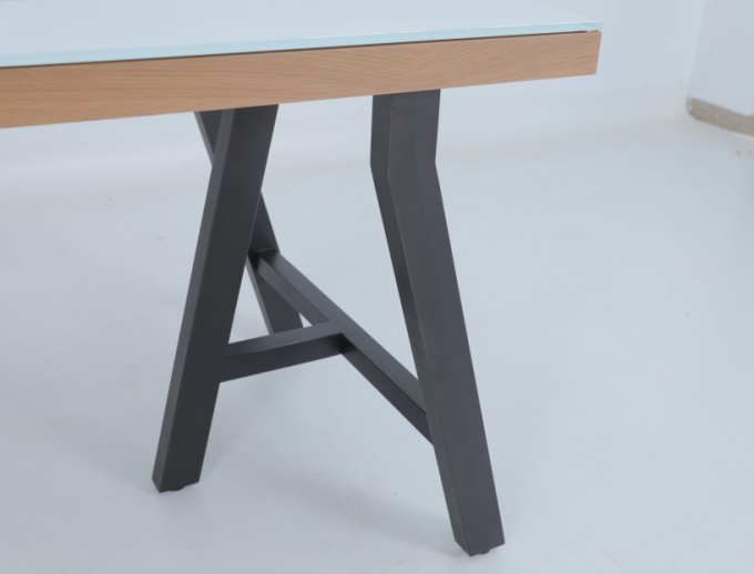 फैशनेबल कस्टम फ्रीस्टैंडिंग ट्रेस्टल डेस्क 102cm*51cm*78cm 2