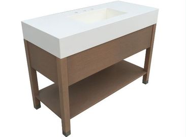 Stand Alone Modern Bathroom Vanity Cabinets Plywood With Solid Wood