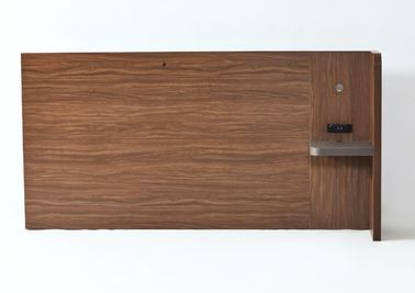 Walnut HPL Full Size Hotel Style Headboards With Lights American Design