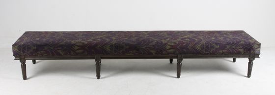 अच्छी कीमत Vintage American Style Living Room Ottoman Bench Solid Wooden Upholstered ऑनलाइन