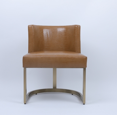 अच्छी कीमत Hotel luxury Metal Golden Leather Living Room Leisure dining Chair ऑनलाइन