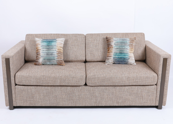अच्छी कीमत Fabric Upholstered Wooden Arm Hotel Queen Sofa Sleeper Luxury Modern Design ऑनलाइन