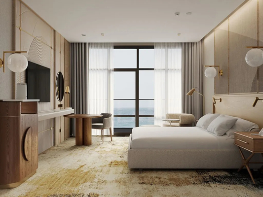 अच्छी कीमत Hotel bedroom furniture sets for 5 star hotel rooms solid wood bedroom furniture ऑनलाइन