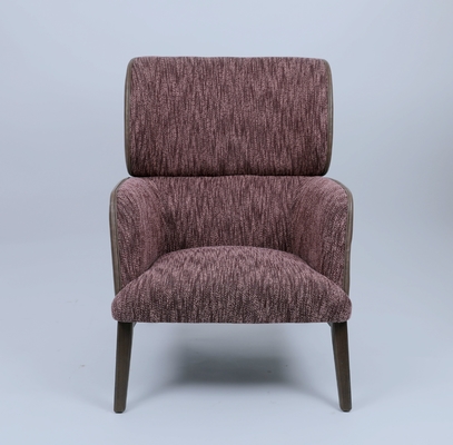 अच्छी कीमत Solid Beech Wood Luxury Fabric Leisure Lounge Chair With PU Guesting ऑनलाइन