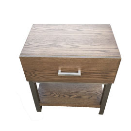 अच्छी कीमत Luxury Light Oak Bedside Table King / Queen Size For Hospitality Bedroom ऑनलाइन