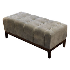 अच्छी कीमत American Style Long Ottoman Storage Bench For Bedroom , Dark Brown Wood Finish ऑनलाइन