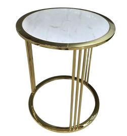 अच्छी कीमत Brass / Gold Glass Living Room Coffee Table Decoration For Hotel Bedroom ऑनलाइन