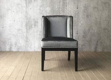 अच्छी कीमत Grey Velvet Wood And Fabric Dining Room Chairs Indoor Type French Style ऑनलाइन