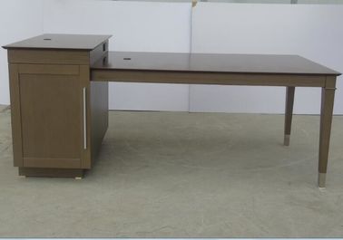 अच्छी कीमत Dark Stain Simple Writing Table With Microwave Unit , Hospitality Case Goods ऑनलाइन