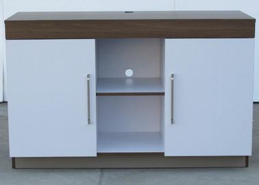 अच्छी कीमत White Color Hotel Microwave Fridge Cabinet HPL Top With Side Mounted ऑनलाइन