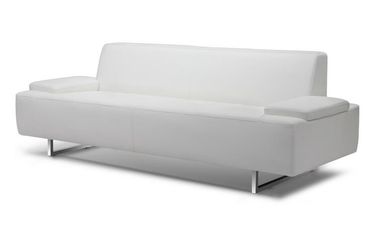 अच्छी कीमत Simple Design Contemporary Leather Sofa Metal Leg With 3 Seater , 18'' Seat Height ऑनलाइन