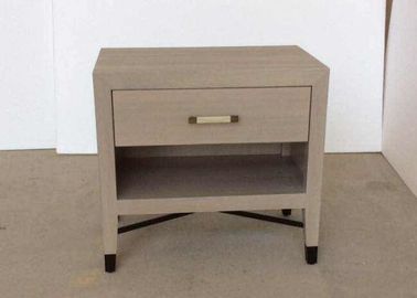 अच्छी कीमत Oak wood veneer HPL top wooden grey color night stand,bed side table ऑनलाइन
