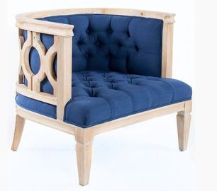 अच्छी कीमत French antique natural oak wood frame event rental wedding single sofa/armchair,weding chair ऑनलाइन