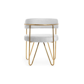 अच्छी कीमत Metal Frame Chair Home Furniture Living Room Chair Fabric Lounge Chair Fauteil  Velvet Armchair ऑनलाइन
