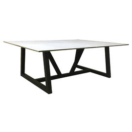 अच्छी कीमत New Customized Stone Or Wood Top Black Stainless Steel  Living Room Coffee Table ऑनलाइन