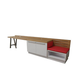 अच्छी कीमत Hilton Garden Inn Modern Luxury High Gloss Panel with brushed stainless steel Upholstery baggage holder writing Desk ऑनलाइन