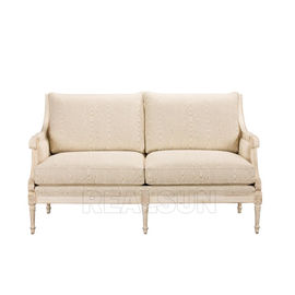 अच्छी कीमत Antique Loveseat French Corner Wooden Sofa Settee Home Furniture Couch Fabric Set ऑनलाइन