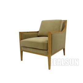 अच्छी कीमत Golden Antique Arm Furniture Dining Room Chairs , Modern Comfy Single Couch ऑनलाइन