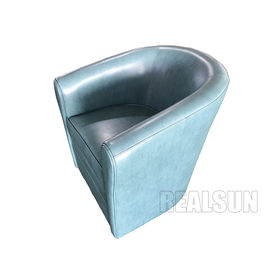 अच्छी कीमत Living Room Furniture Modern design green French Style pu leather fabric single one seater sofa ऑनलाइन