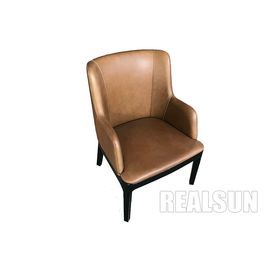 अच्छी कीमत Modern Style Pu Leather Dining Chairs Metal Leg Wooden Base For Living Room ऑनलाइन
