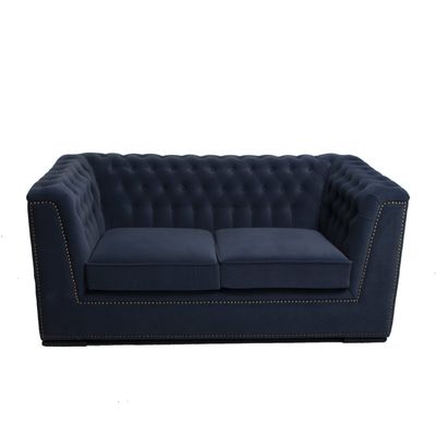 अच्छी कीमत Sturdy Velvet 2 Seater Living Room Sofa With Lumbar Support ऑनलाइन