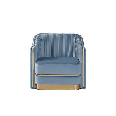 अच्छी कीमत Single Contemporary Living Room Sofa With Gold Stainless Steel Base ऑनलाइन