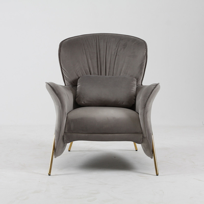 अच्छी कीमत Stainless Steel Leg Leisure Arm Chair For Living Room Modern ऑनलाइन