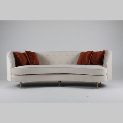 अच्छी कीमत Indoor Furniture Living Room Curved Sofa Unfolded Modern Fashion ऑनलाइन