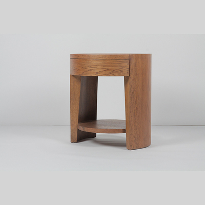अच्छी कीमत Wood Bottom Corner Round Cabinet Night Stand Minimalist Bedside ऑनलाइन