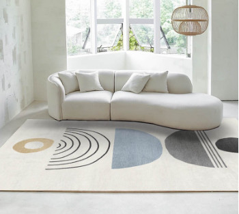 अच्छी कीमत Soft Round Modern Couch Simple Sofa Minimalist Special Shaped Cashmere White Sofa Designs ऑनलाइन