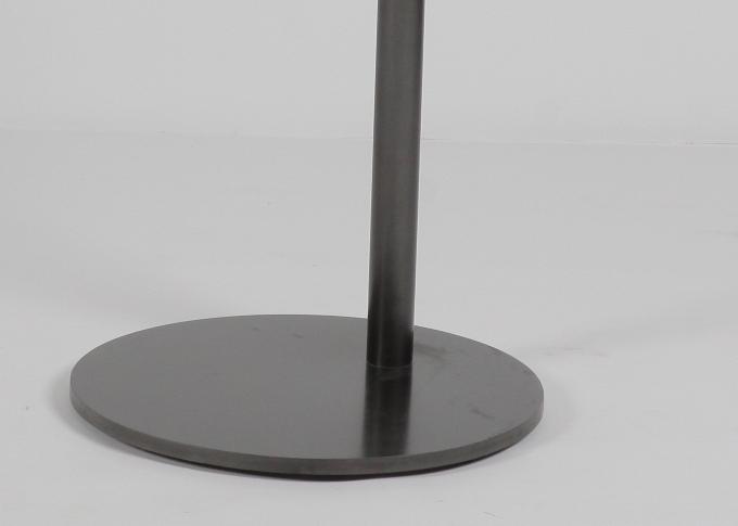 Round Shape Wood And Metal Coffee Side Table Contemporary 1
