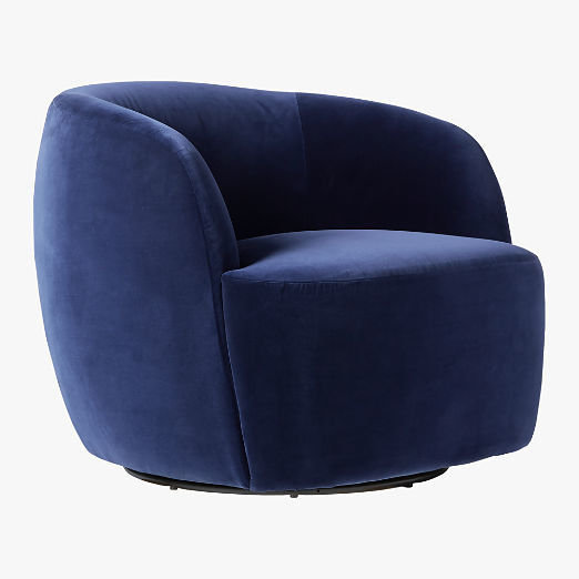 Upholstered Single Round Armchair Durable Using Luxury Wooden Frame 0