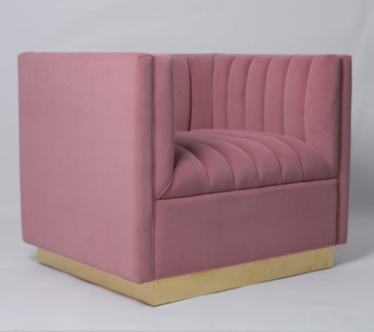 Custom Color Velvet Fabric Sofa Living Room Furniture Armchair 3