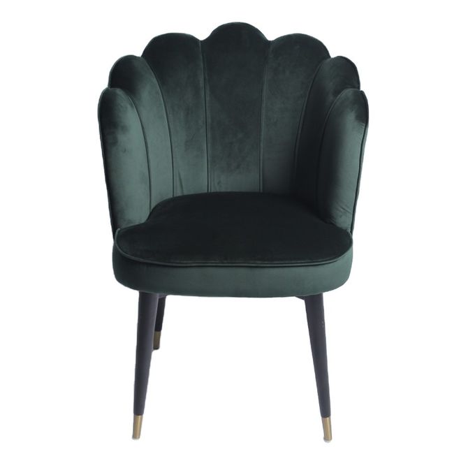 W49cm D 47cm H82cm Nordic Velvet Modern Dining Chair 3