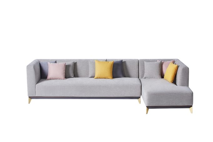 Custom Modern Velvet Fabric Sofa Furniture Solid Wood 0