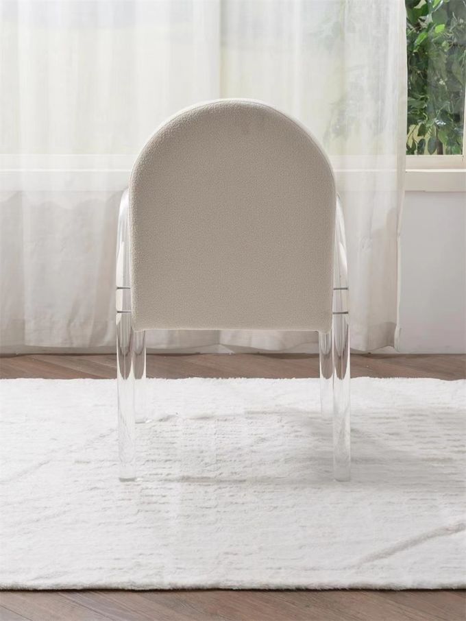 Acrylic Contemporary Dining Room Chair Light Luxury Home Decor 3
