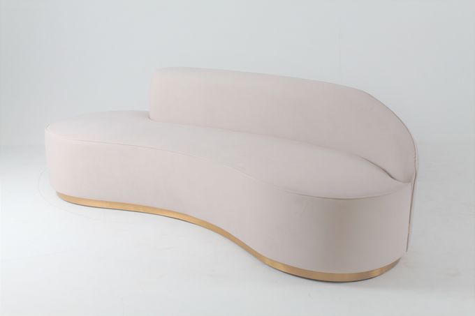 Living Room Curved Sofa Chair Recliner Italian Modern Design 3