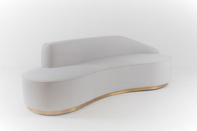 Living Room Curved Sofa Chair Recliner Italian Modern Design 1
